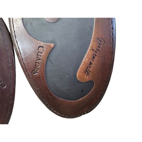 CUADRA Cowgirl Mexican Western Leather Cowhide Boots CU202 Honey Stud Harness 7 - Picture 9 of 11